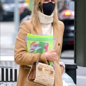 Lee Radziwill Shearling Petite Double Bag Tory Burch